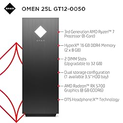 OMEN 25L Gaming Desktop PC, AMD Radeon RX 5700, AMD