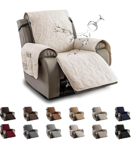 Housse De Chaise Inclinable TAOCOCO - 100% étanche, Surdimensionnée, Couleur Chocolat