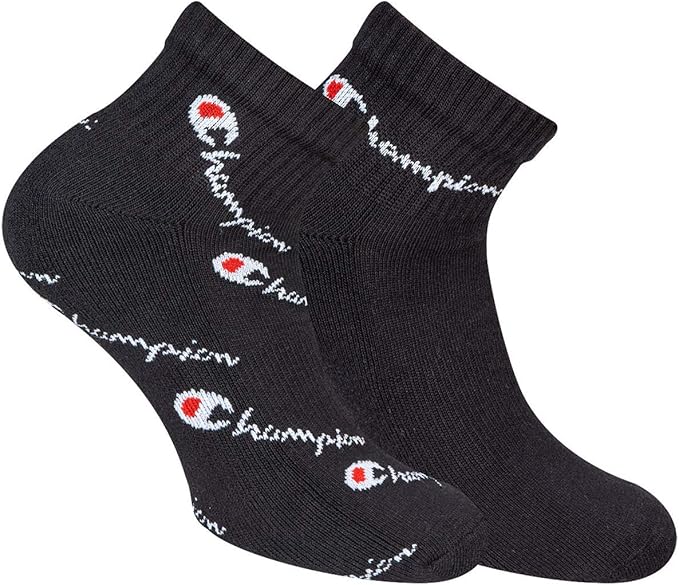 Champion 2 Pairs Unisex Ankle Socks Fashion Logo Amazon.co.uk Clothing
