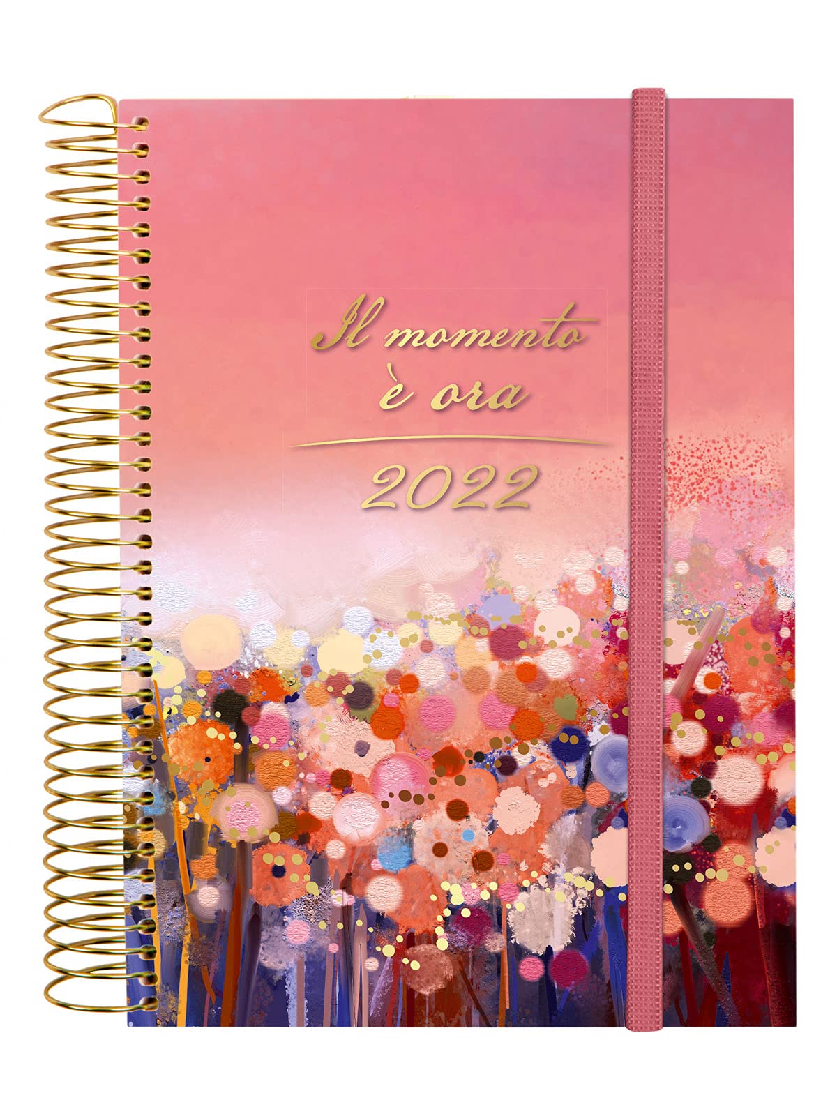 Finocam - Daily Diary 2022 from January 2022 to December 2022 (12 months) E10-155x212 mm Spiral Design Collection Italian Moment