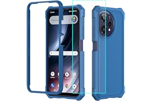 LOZEGUYC for Cricket Icon Pro 2026 Phone Case / AT&T Motivate Pro 2 5G Case with Screen Protector,Full Body Protection Front PC Back Soft Silicone Bumper,Heavy Duty Protection Shockproof Phone Case Blue