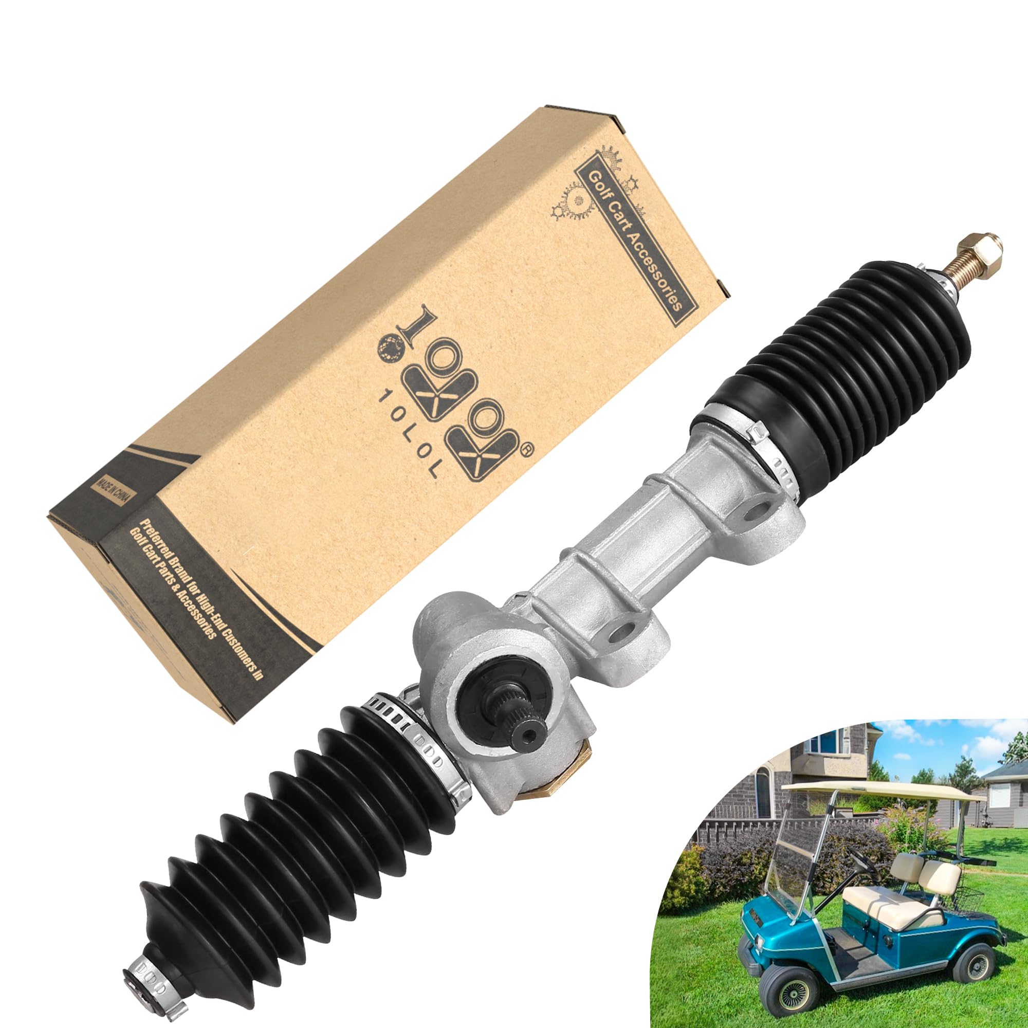 Photo 1 of 10L0L Steering Gear Box Assembly for Club Car DS, Carryall, Turf Golf Cart 1984-2004, Replace OEM 101878302 1012452