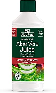 Optima Health Organic Aloe Pura Aloe Vera Cranberry Juice 1L: Amazon.ca:  Electronics
