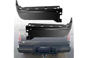 LEVANLIGHT 1 Pair Black Rear Bumper Ends Steel Replacement for 2009-2014 F150,Replaces 9L3Z17906CPTM,FO1102375,615343853475