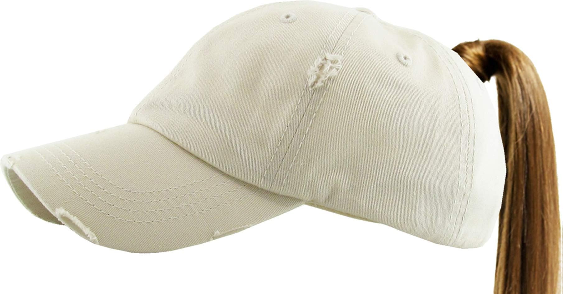 All Hat Ponytail Vintage Sports Glitter Messy High Bun Hat Ponycaps Adjustable Cotton and Mesh Trucker Baseball Cap