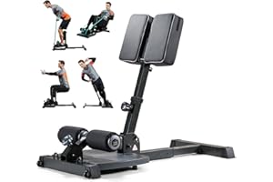 leikefitness Sissy Squat Machine, Deluxe Multi-Function Deep Sissy Squat Bench Workout Station, Leg Exercise Machine for Home Gym