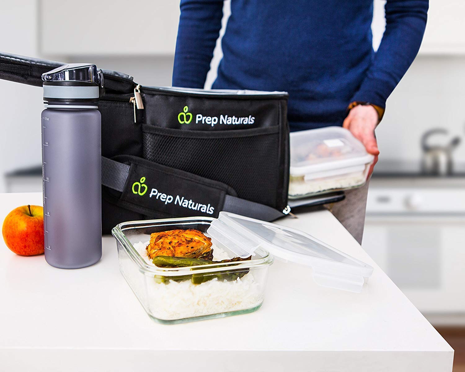 5-Pack,890ml Glass Meal Prep Containers - Food Prep Containers with Lids Meal Prep - Food Storage Containers Airtight - Lunch Containers Portion Control Containers - BPA Free Container