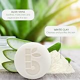 Bambaw Shaving Bar 80g Organic White Clay Aloe Fragrance Free Vegan Soap view 2