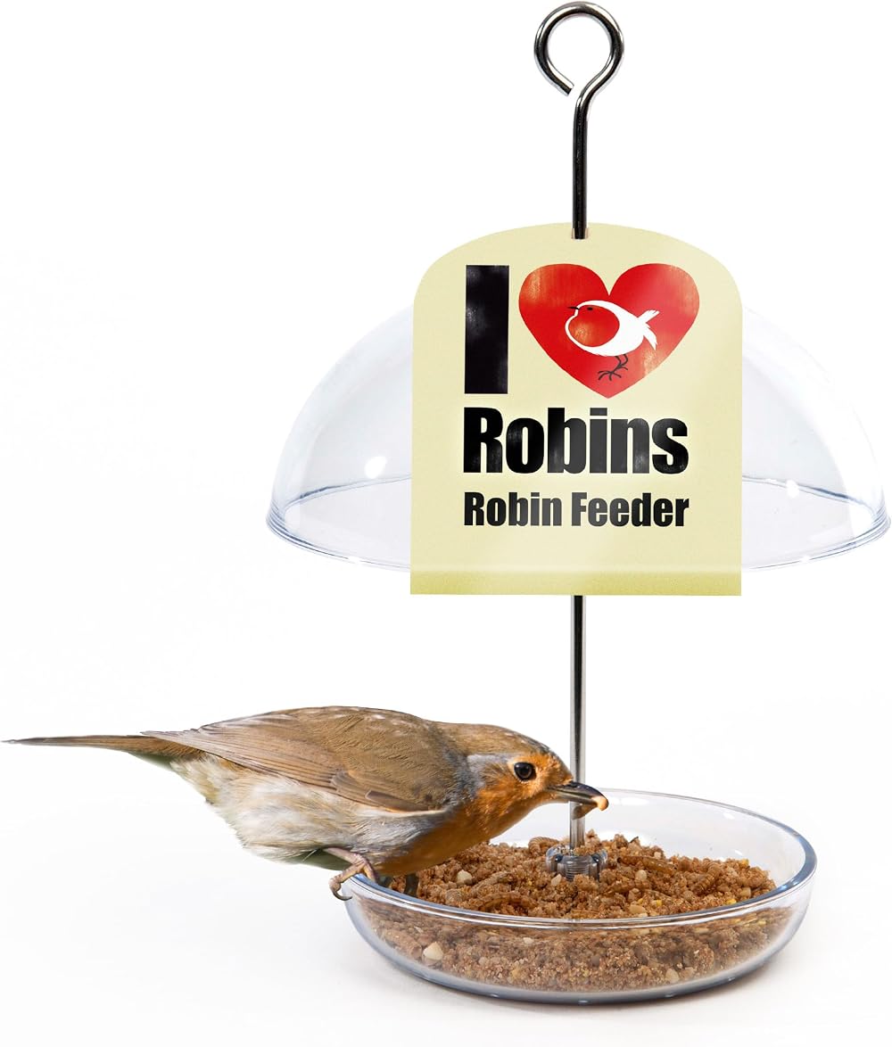 Jacobi Jayne I Love Robins Pearl Feeder Small Garden Bird Feeder