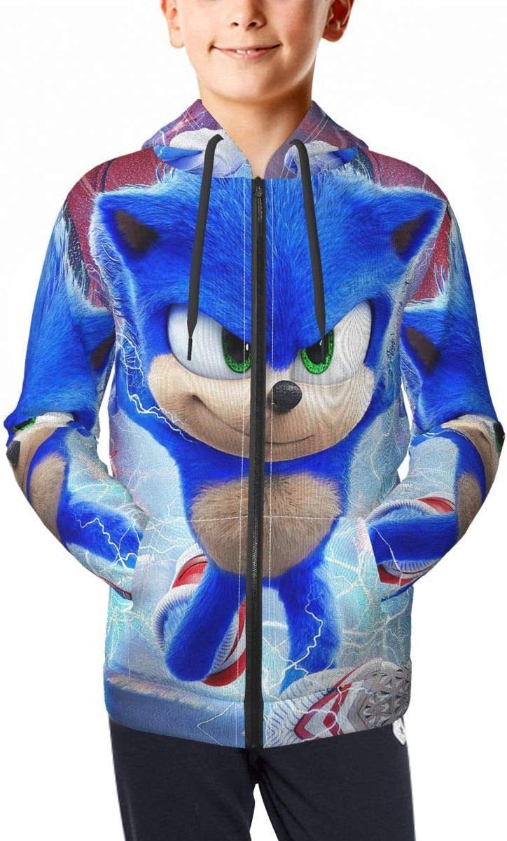 sonic the hedgehog zip up hoodie