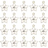 uxcell Flowers Charm, Alloy Gold Plated Flower Pendant for Jewelry Making DIY Bracelet Necklace Earring Phone Accessories Keychain Crafting