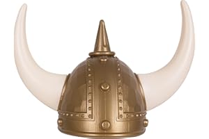 Kangaroo Viking Helmet with Horns for Men - Medieval Style Costume Hat for Men Greek Helmet Knight Hat Shield - Costume Crown Headpiece for Halloween, Cosplay Dressup Apparel