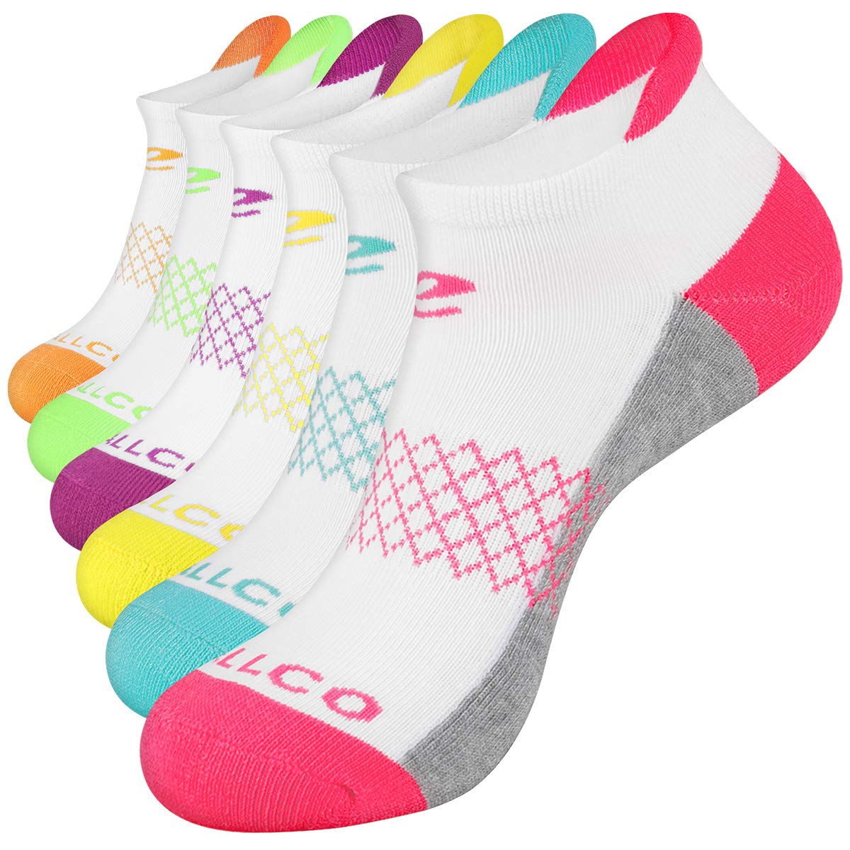Buy Women's Ankle Socks 6Pack Athletic Cushioned Running Socks with
