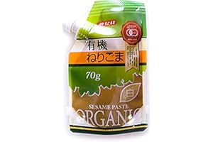 EARTHINK Mitake Sesame Paste, Japanese Neri Goma, JAS Organic Certified Creamy Paste for Cooking 70g (2.47oz.)