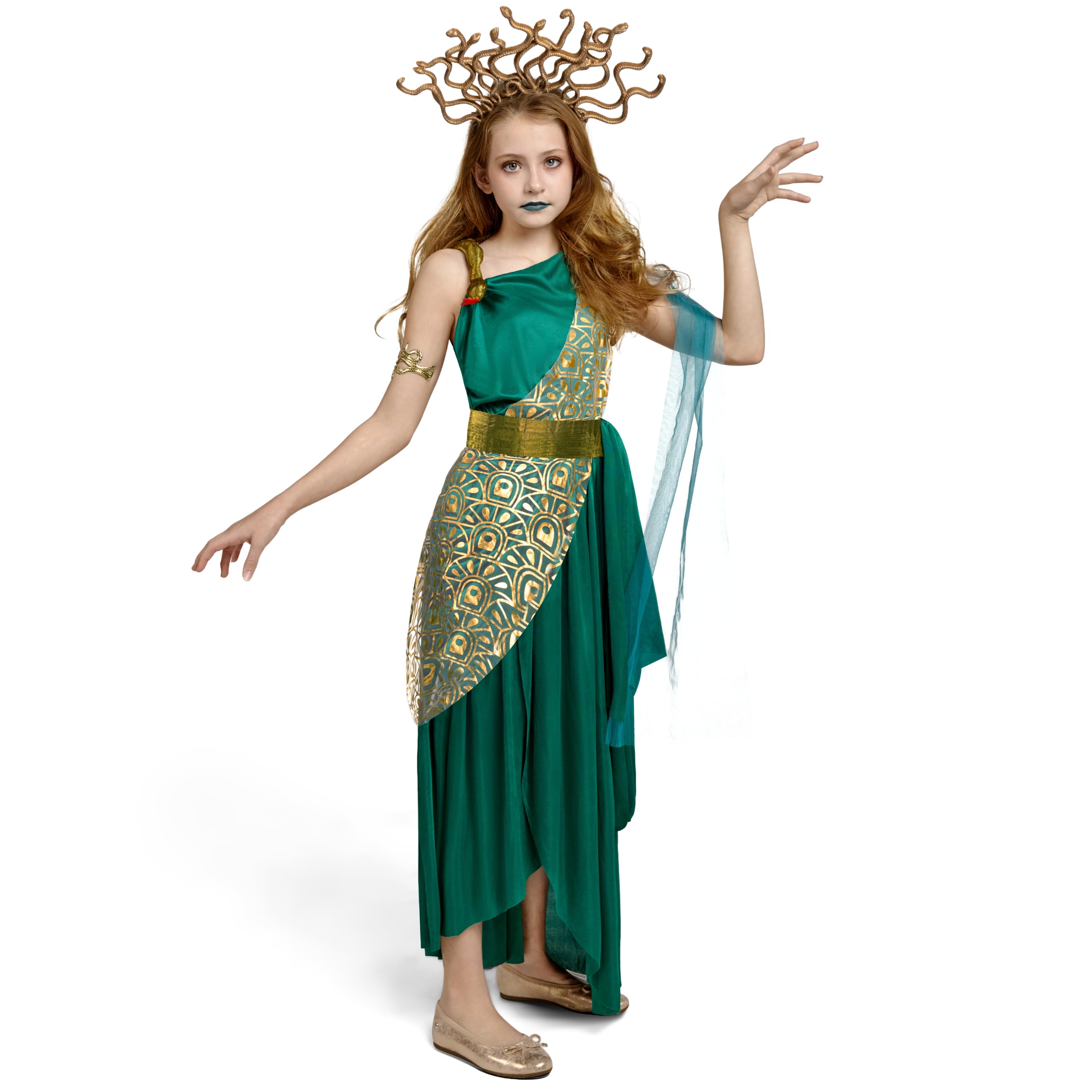 Spooktacular Creations Girls Medusa Costume, Child