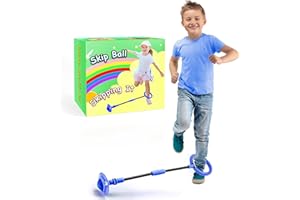 SIERLIKY Skip Ball for Kids, Foldable Ankle Skip Ball Colorful Light Flashing Jumping Ring, Fitness Jump Rope Sports Swing Ball, for Children Adults Boys Girls Toy