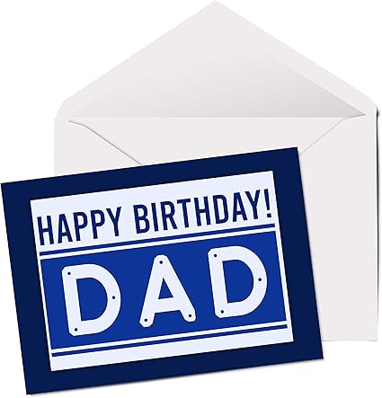Buon Compleanno Papa A5 Vuoto Biglietto Di Auguri Papa Builder Fai Da Te B003 Amazon It Cancelleria E Prodotti Per Ufficio