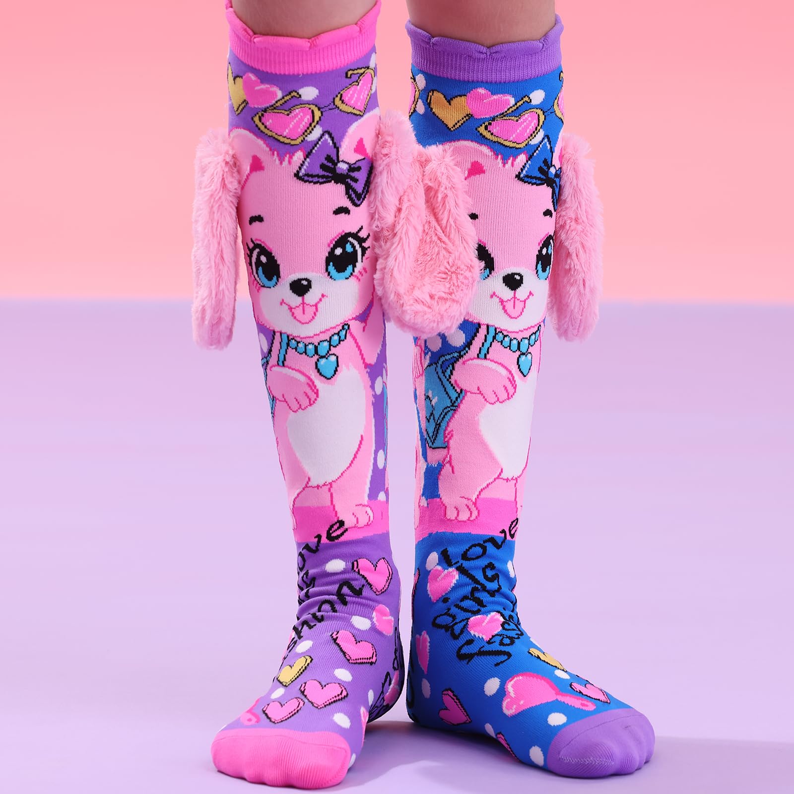 Crazy socks for kids Cute girl socks girls wacky Funky Stretch Mid to High Novelty Socks