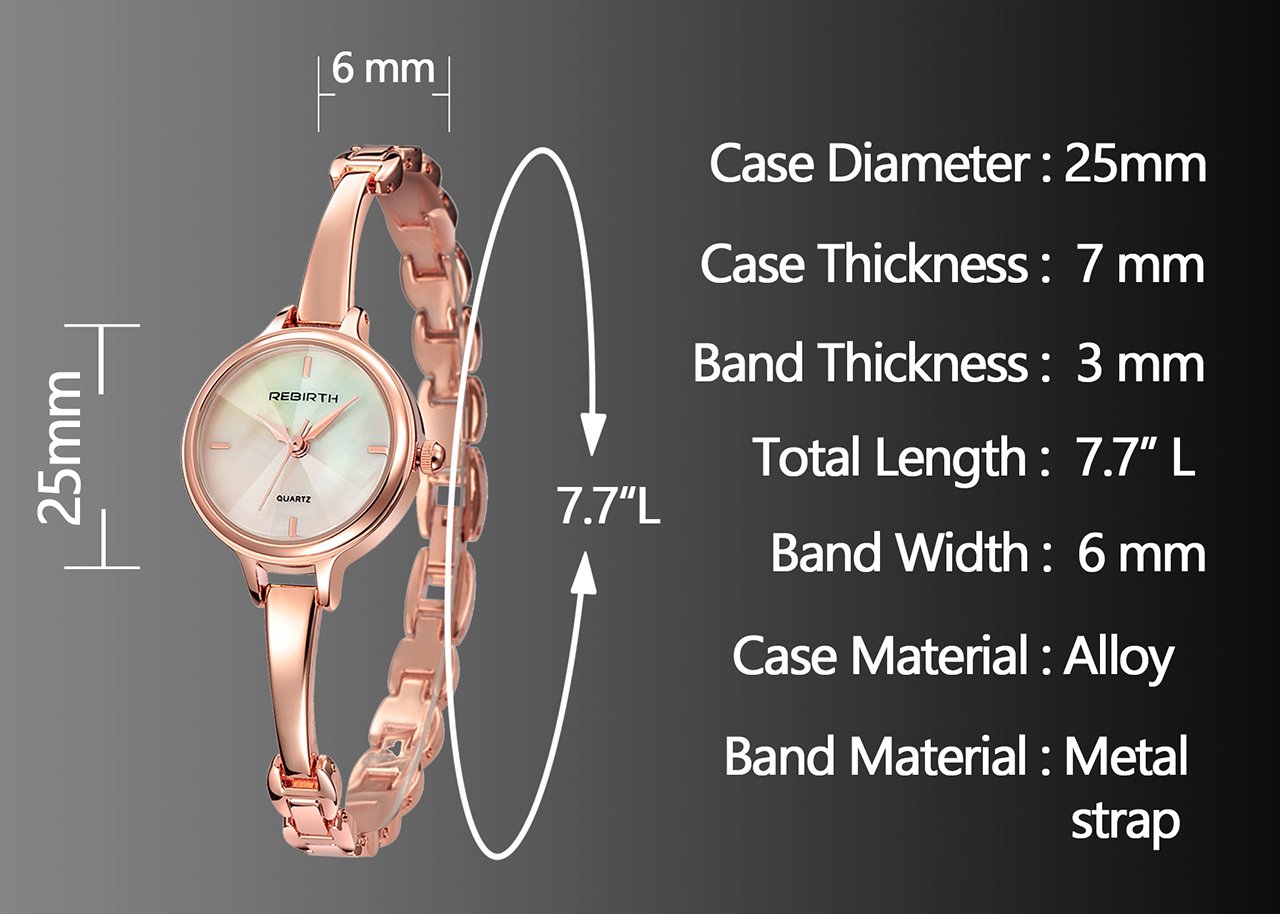 JSDDE Uhren,Elegante Damen Armbanduhr Chic Manschette Damenuhr Rosegold Spangenuhr Armspange Armkette Uhr Analog Quarzuhr,schwarz