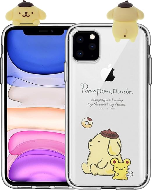 Amazon Com Compatible With Iphone 12 Pro Max Case 6 7inch Pompompurin Cute Figure Doll Soft Jelly Cover For Figure Pompompurin