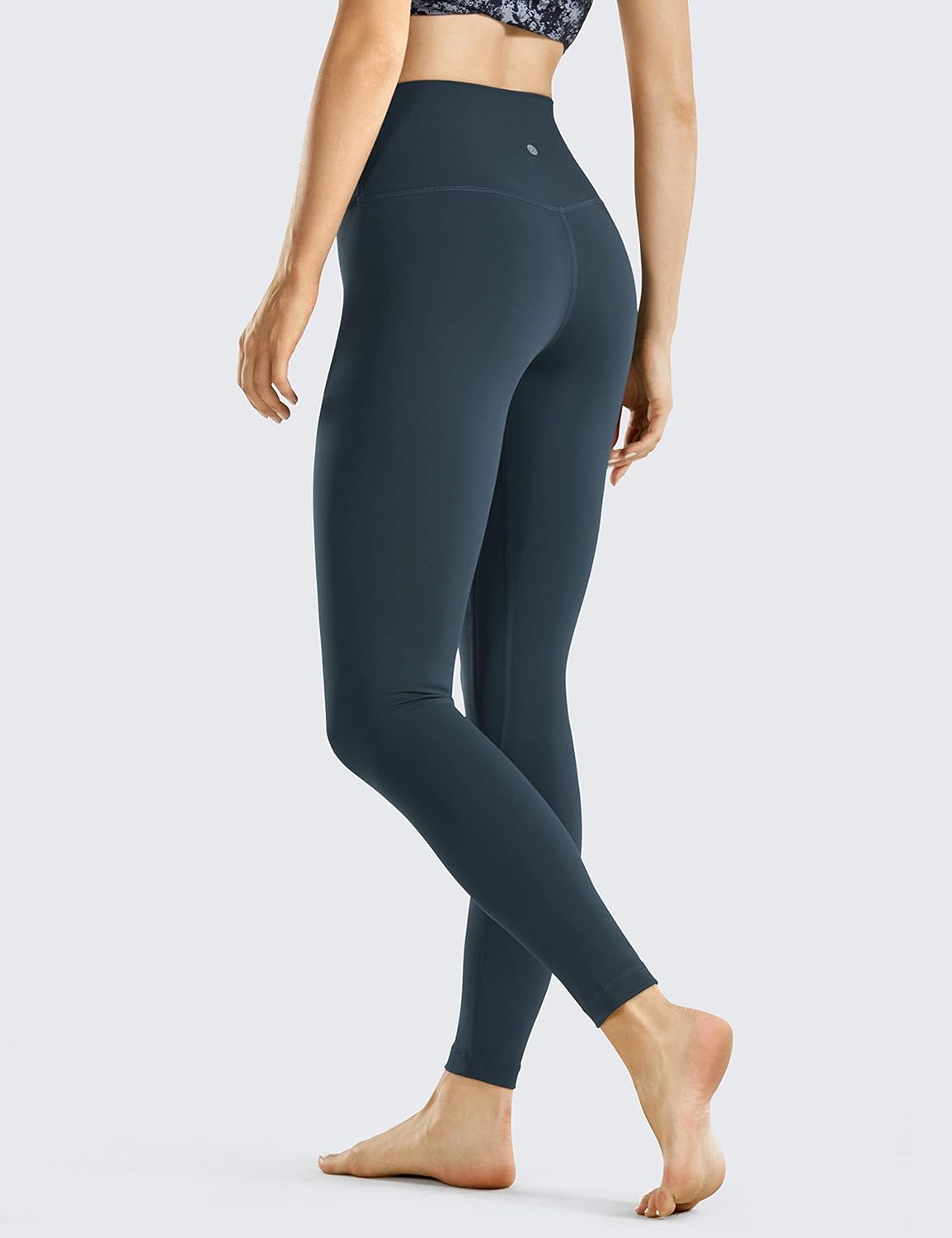CRZ YOGA Women's Naked Feeling I 7/8 High Waisted Pants Yoga Workout Leggings Heather - 25 Inches: Clothing