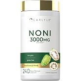 Carlyle Noni Fruit Capsules | 240 Count | Traditional Herb Supplement | Non-GMO, Gluten Free