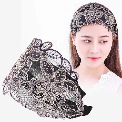 Amazon Co Jp ヘアアクセサリー刺繍ワイドエッジヘアピンヘアバンドシンプルカバー白髪ヘッドバンドプレッシャーヘアリング女性夏 顔小さな ヘアバンド1ピースライトピンク