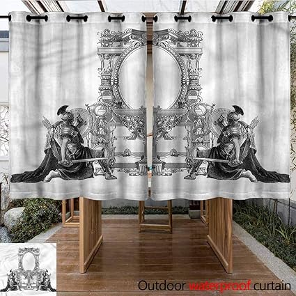 Amazon Com Sunnyhome Grommet Outdoor Curtains Victorian