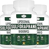 VITACRLLYNMN 900MG Liposomal Sulforaphane Supplement Broccoli Extract, Liver Supplement for Antioxidant, Digestion, Cellular Health 180 Capsules