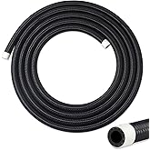 VWTNI 6AN Fuel Line, 6AN 3/8 inch CPE Fuel Hose, 10FT Transmission/Oil Cooler Lines, Nylon Braided Fuel Line Hose.