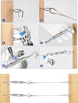 TooTaci Garden Wire 60M 2mm Stainless Steel 7x7 PVC Coated Kit view 5
