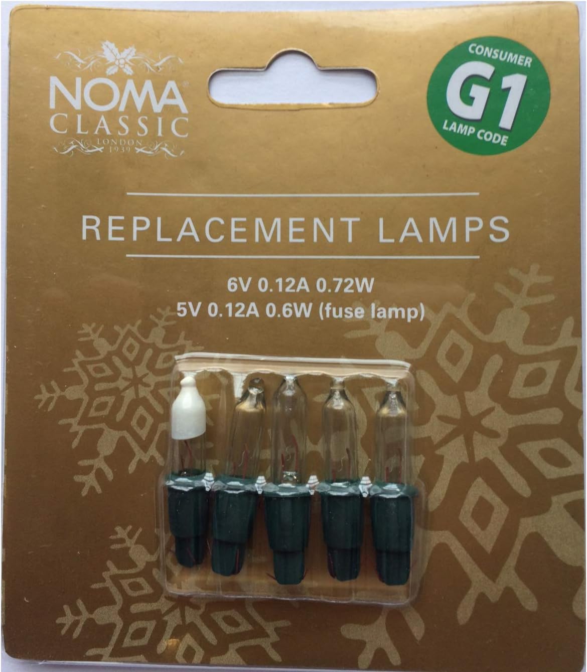 Noma G1 clear 6v 0.75w replacement bulbs Amazon.co.uk Lighting