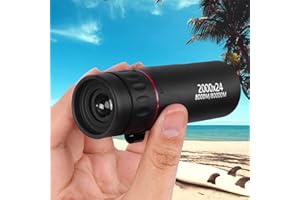 Mini Monocular Telescope Focusing Optical, Upgrade Waterproof and Non-Slip Monoculars for Stargazing, Hunting, Black