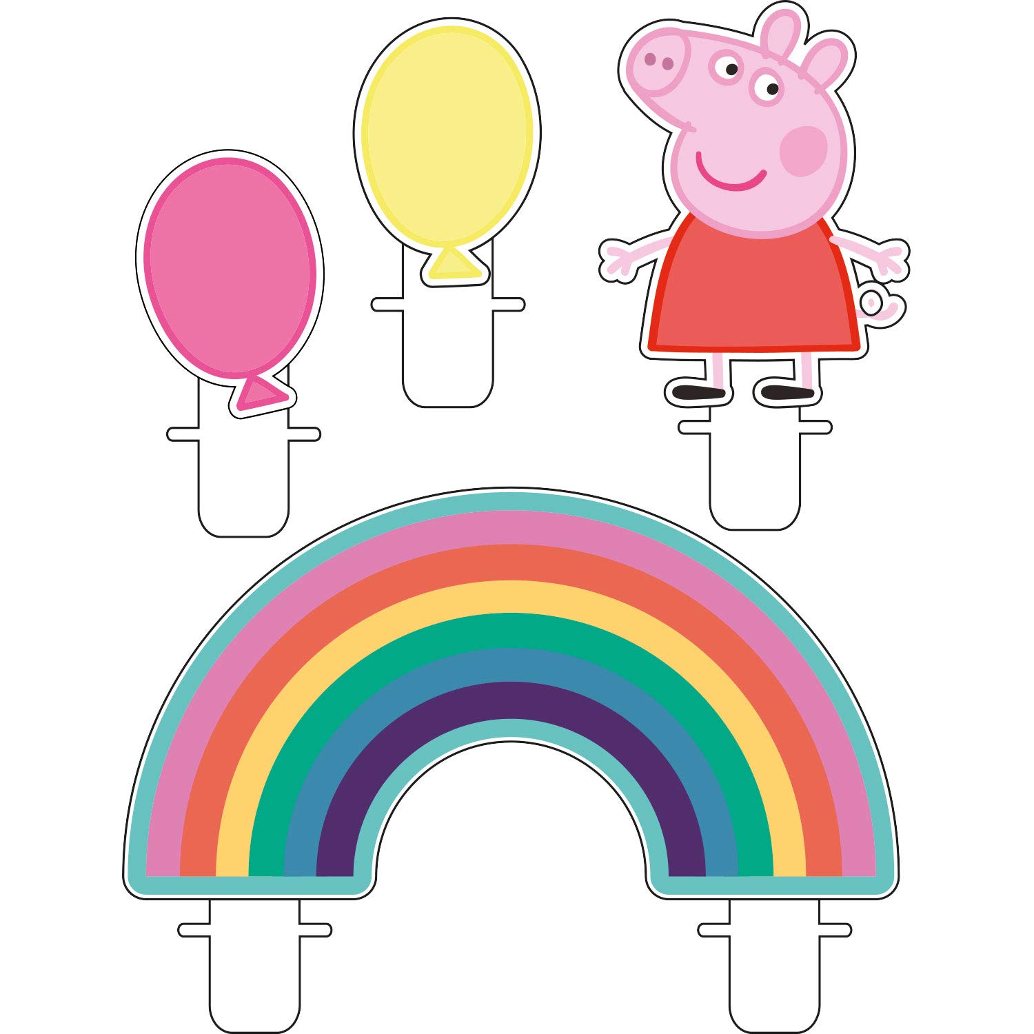 (PKT) Child Peppa Pig Candle Set