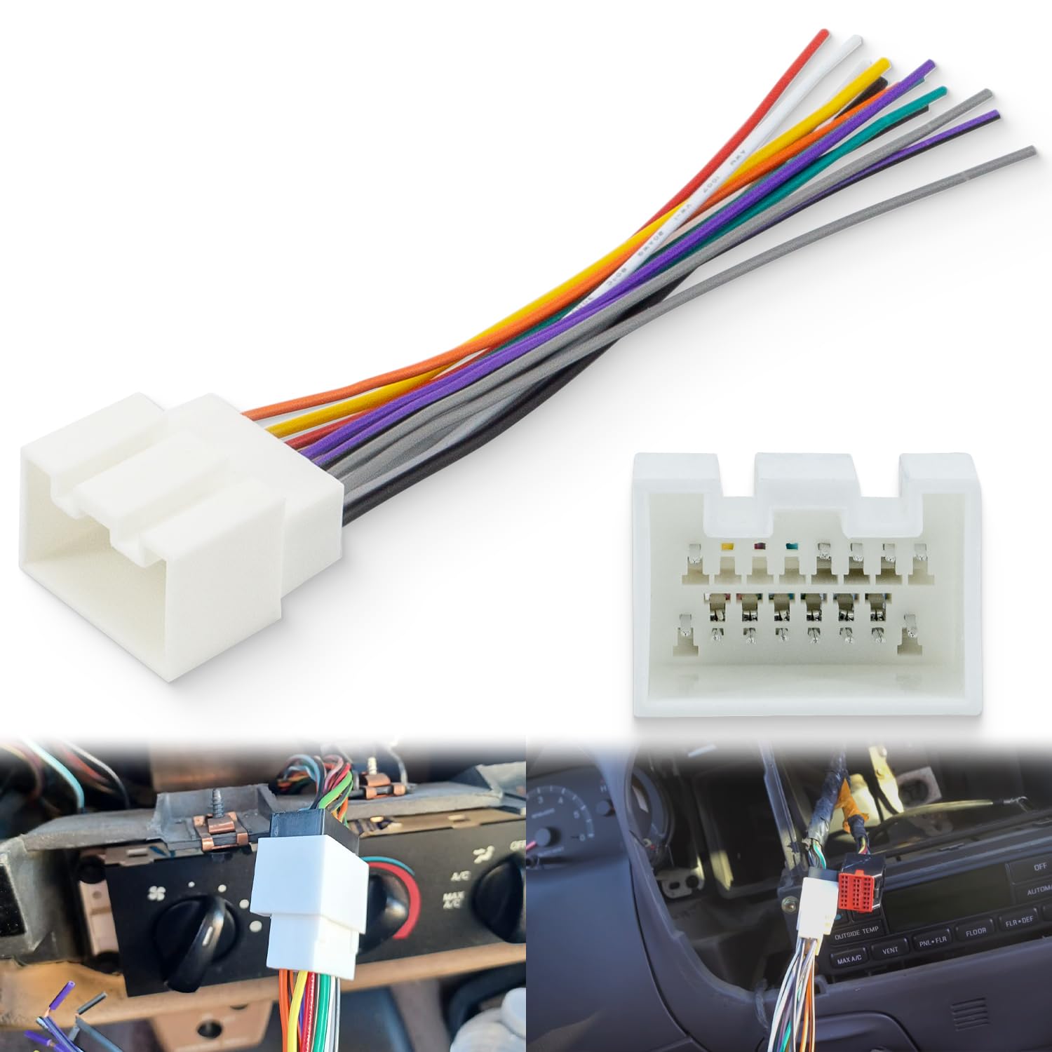 Photo 1 of Bedalio Radio Wiring Harness Connector for Ford 1999-2006 F150/F250 Ranger Explorer Escape, 1998-2005 Lincoln Mercury