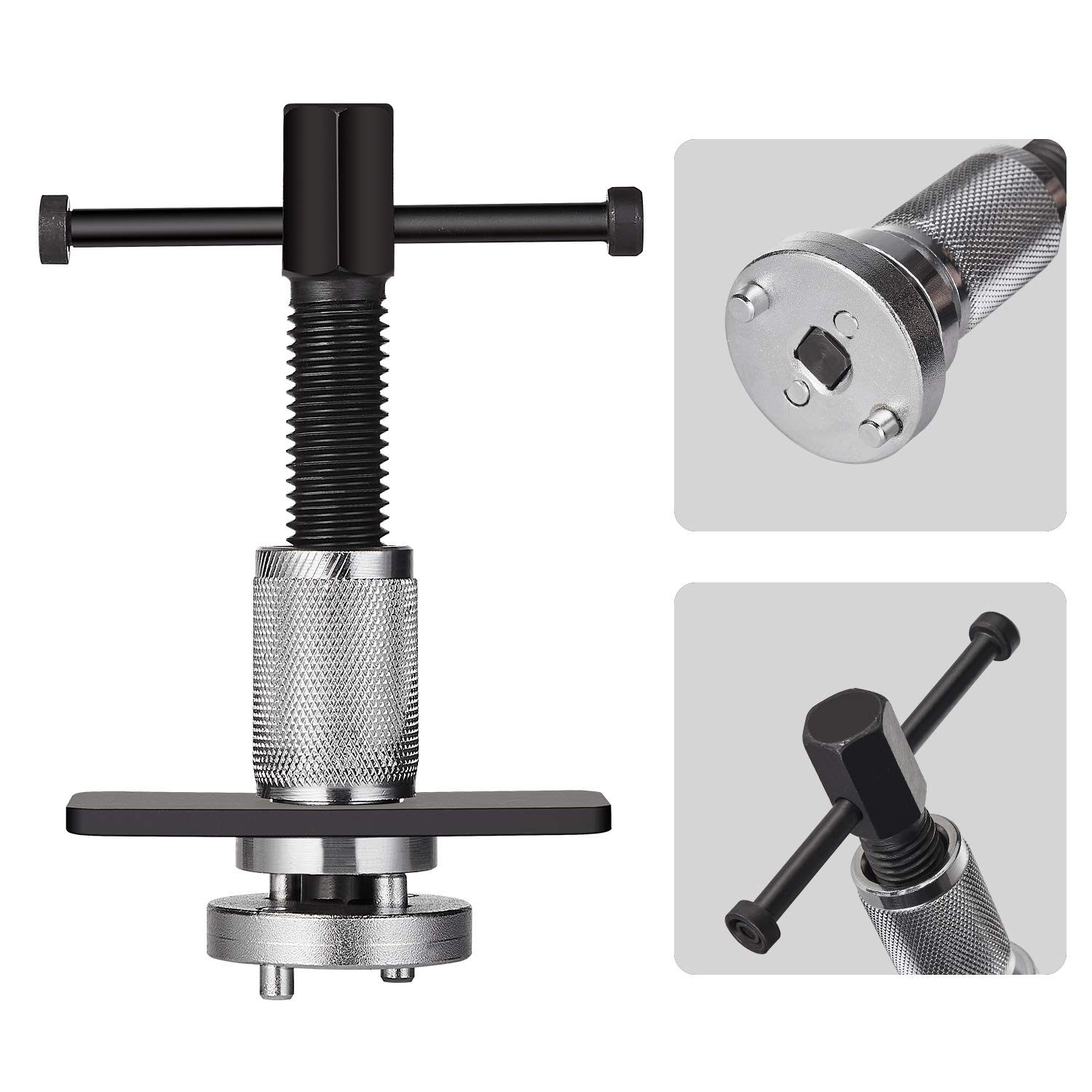 Universal Brake Caliper Piston Rewind Kit Wind Back Tool Set for replacement of brake pads, brake discs or brake shoes,3 Pieces Set