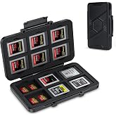 [Large Capacity] XQD Card CFexpress Type B Card Case Holder Storage, 36 Slots Memory Card Organizer Box for 24 TF Micro SD and 12 CFexpress Type-B Cards, for Nikon Z8 Z9 Z6III Z6II Z7II Z6 Z7 D4 D850