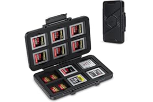 [Large Capacity] XQD Card Case TF CFexpress Type B Card Holder Storage, 36 Slots Memory Card Organizer Box for 24 Micro SD an