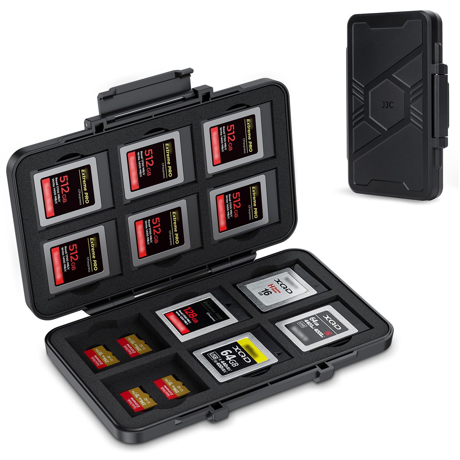 Photo 1 of [Large Capacity] XQD Card CFexpress Type B Card Case Holder Storage, 36 Slots Memory Card Organizer Box for 24 TF Micro SD and 12 CFexpress Type-B Cards, for Nikon Z8 Z9 Z6III Z6II Z7II Z6 Z7 D4 D850