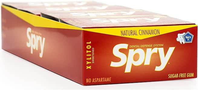 Xlear - Spry xilitol Natural masticando chicle caja canela: Amazon.es: Electrónica