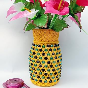 Buy Pathakcreation Table Top Handmade Beads And Macrame Cord