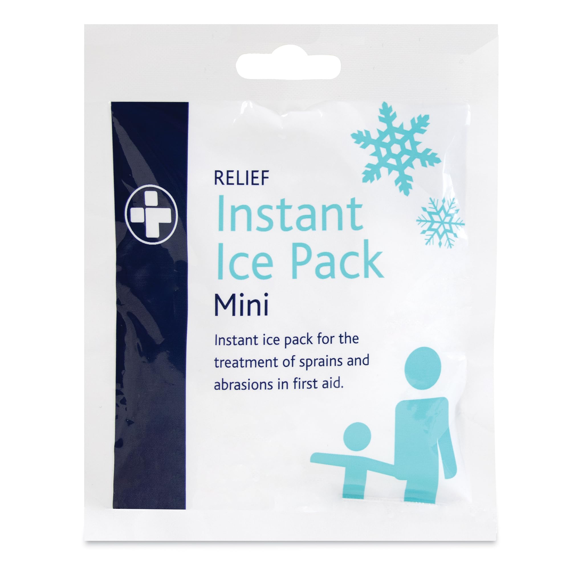 Reliance Medical 100g Relief Mini Instant Ice Pack - Fast Pain Relief for Sprains, Instant Pain Relief for Back, Neck, Ankle, Sprains, Abrasions, Headaches and Toothache (Pack of 10)