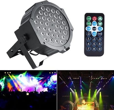 72w Rgb Led Buhnenbeleuchtung Buhne Licht Dj Disco Party Dmx Lichteffekt Amazon De Musikinstrumente