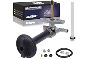 OLIFANT Fuel Valve Petcock Fit for Honda Recon 250 1997-2024/Rancher 350 2000-2006/Rancher 400 420/Foreman 400 450 500/Foreman Rubicon 500 with Lever Screw
