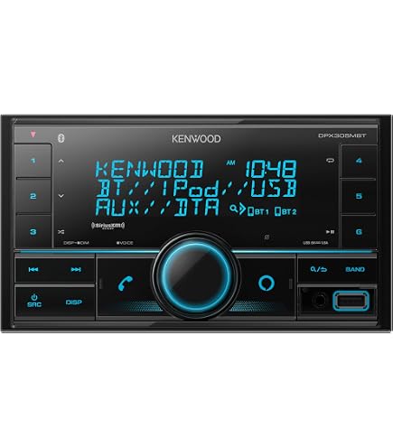 Kenwood eXcelon DPX795BH Dual Din CD Receiver with Bluetooth & HD
