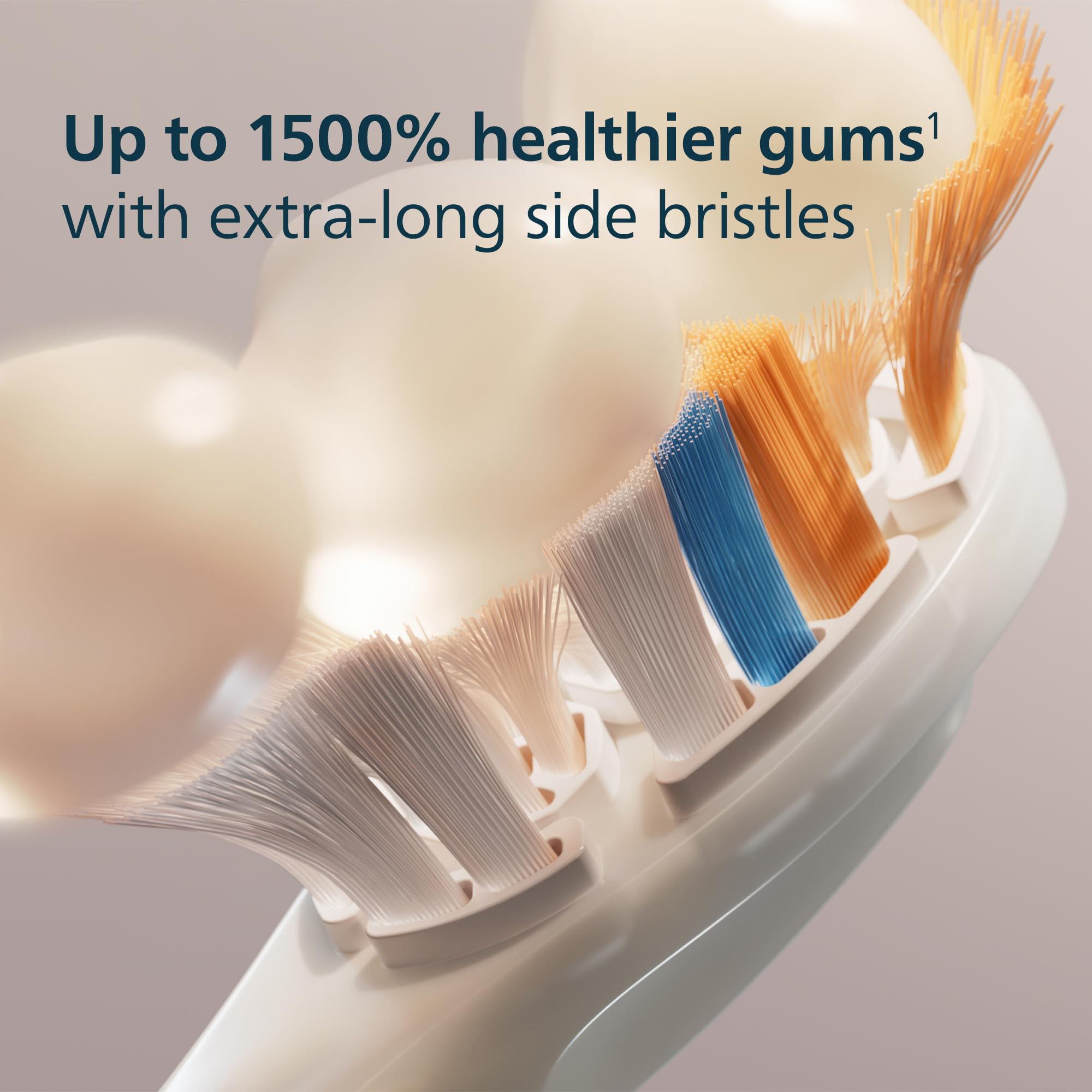Philips Sonicare A3 Premium All-in-One, Genuine Replacement Toothbrush Heads, White, 2 Pack, HX9092/65