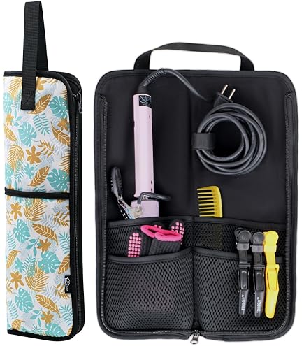 Amazon.com: WK IEASON Curling Iron Travel Case Heat Resistant Hair