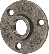 TICFOX 10Pcs 1/2" Cast Iron Floor Flange 3 Hole Pipe Fitting Steampunk Base DN15 view 7