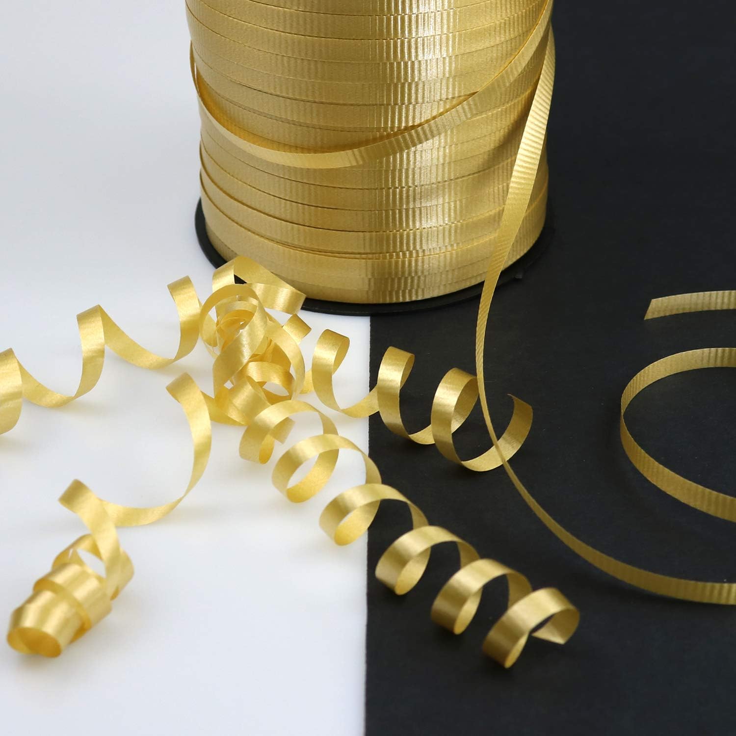 GIFTEXPRESS 500 yards Gold Curling Ribbon for Balloon Ribbon, Balloon String, Gift Wrapping Supplies, Party Decorations, Art Crafts: Toys & Games