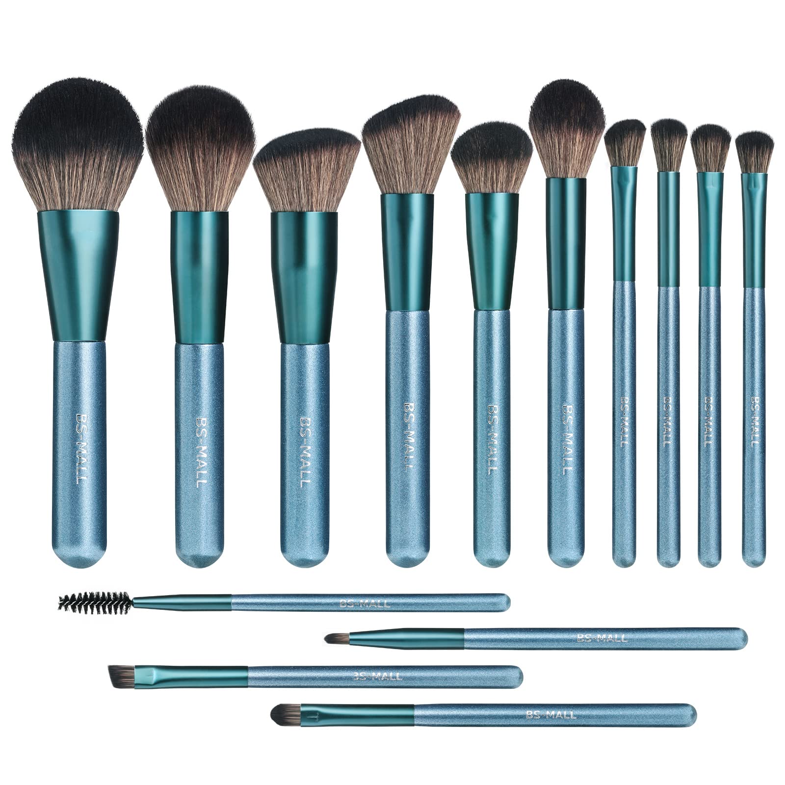 Photo 1 of ***read clerk note**** -MALL Makeup Brush Set 14pcs Premium Synthetic Professional Makeup Brushes Foundation Powder Blending Concealer Eye shadows Blush Makeup Brush Kit Deep Starry Blue